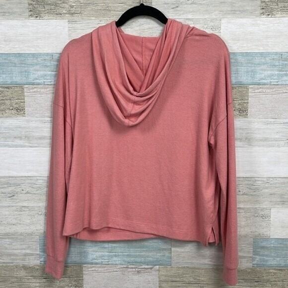 OLD NAVY Soft Stretchy Hoodie Sweater Pink Womens XS - Picture 2 of 4